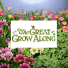 The Great Grow Along logo over garden background