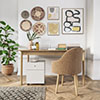 Desk_100x100 Home Office and funky wall art