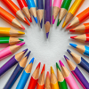 Colored Pencils in heart