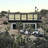 Modular container home in the desert.
