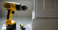 yellow power drill