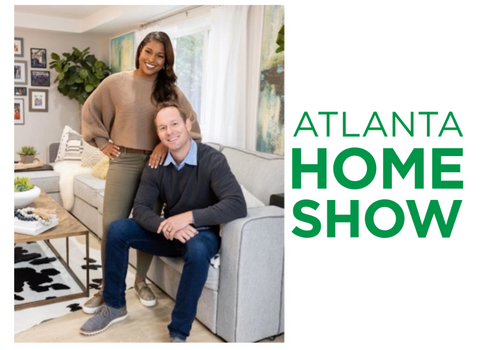 BRIAN & MIKA KLEINSCHMIDT and atlanta home show green logo