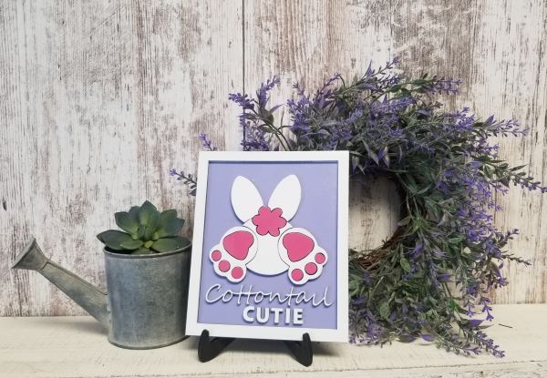 Cottontail Cutie Sign