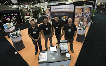 RenovationFind Team standing at the show