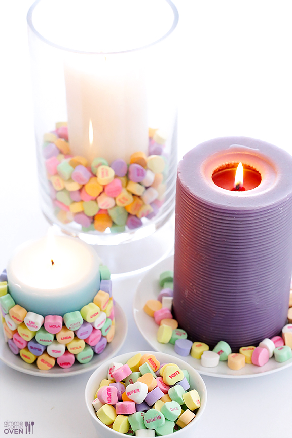 Candy Heart Candles Candy Heart Candles