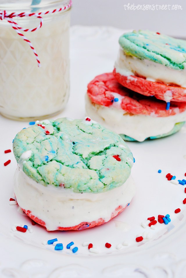 Cookie Ice Cream Sandwiches from The Benson Street