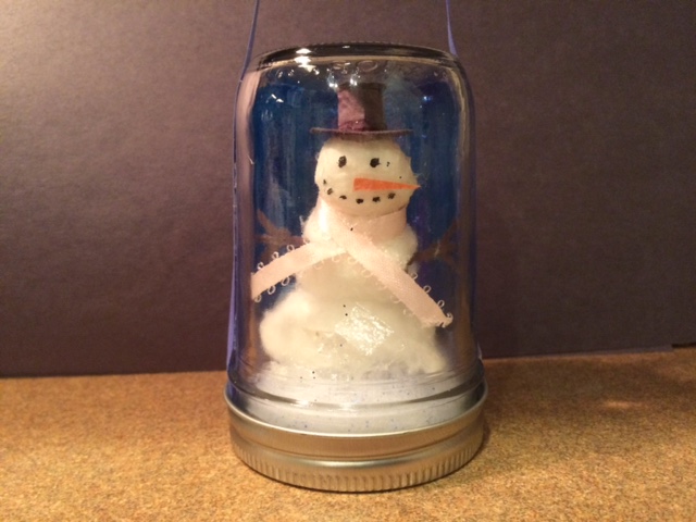 Done1 Snowman in a Mason Jar