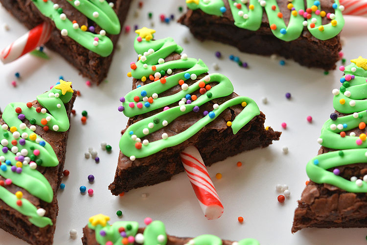 Christmas Tree Brownies