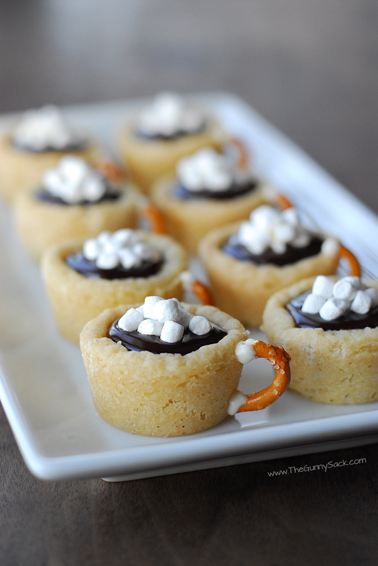 Hot Chocolate Cup Cookies